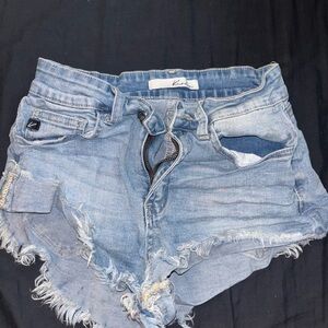 Women's Blue Denim Shorts